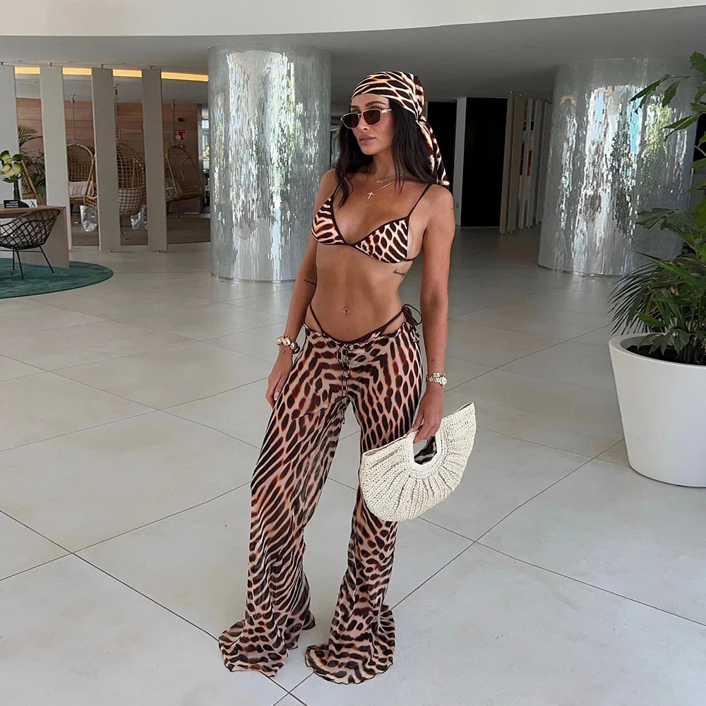 Stylish 3-Piece Bikini Set