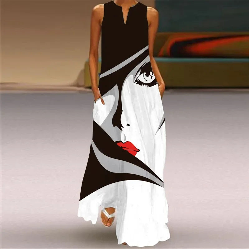 Vintage Summer Maxi Dress