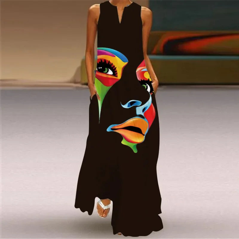 Vintage Summer Maxi Dress