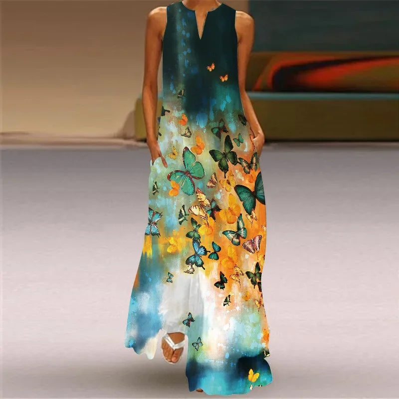 Vintage Summer Maxi Dress