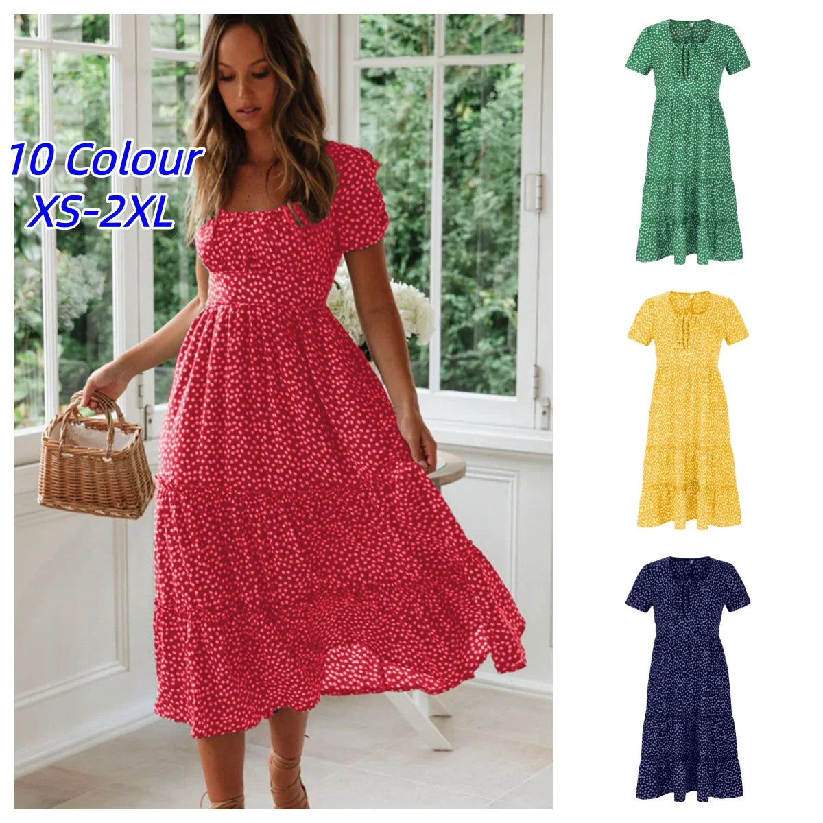 Vintage Floral Maxi Dress